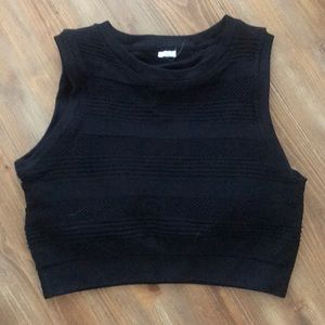 Black crop/sports bra
